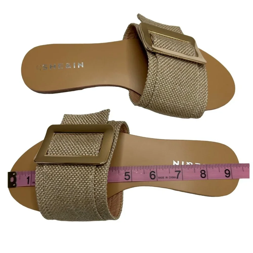 Shein Canvas Slide Sandal (6.5)